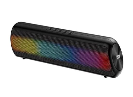 Go-Des GD-SP90 LED RGB Wireless Speaker, Support TF, 3.5mm AUX, Bluetooth - Black